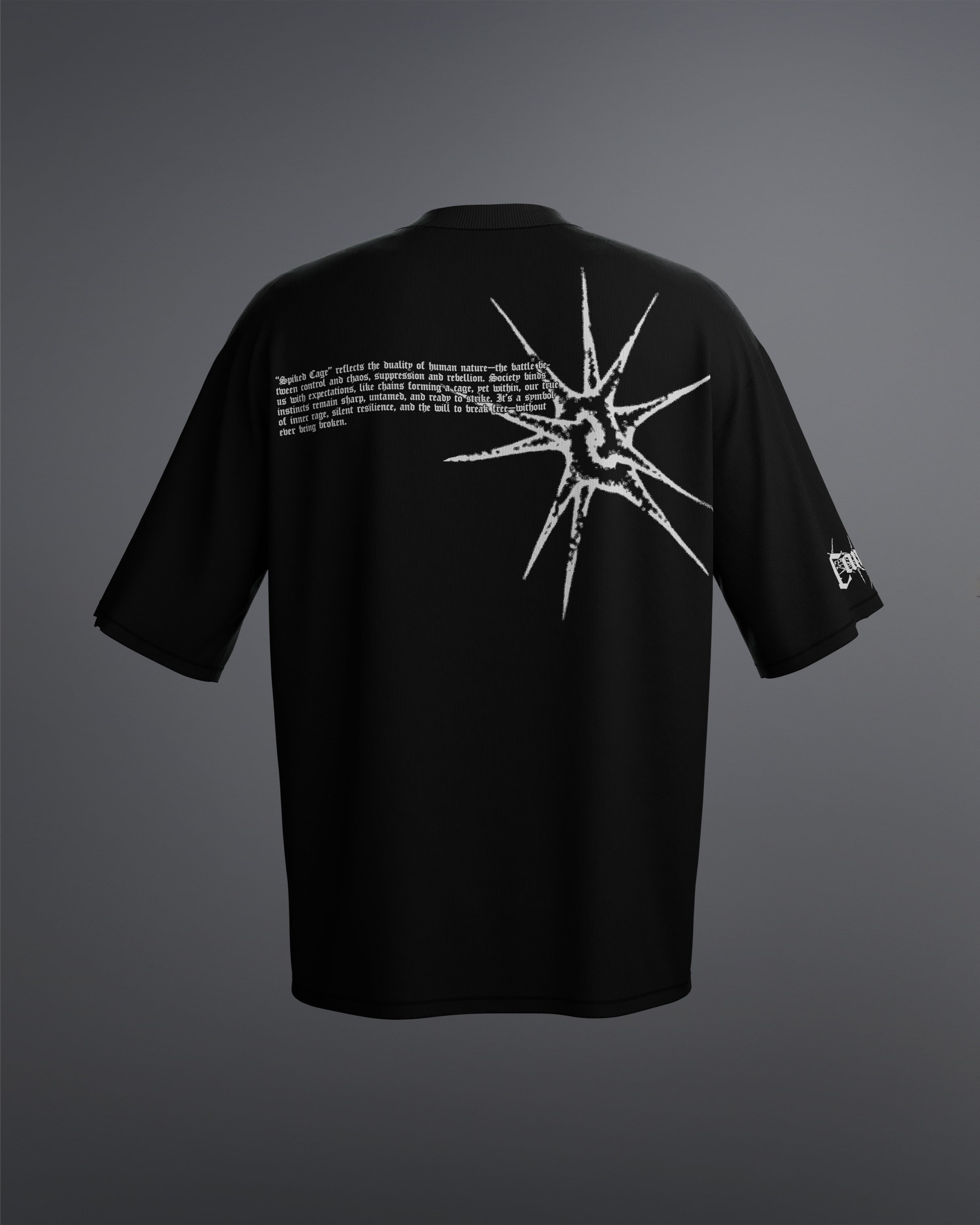 Spiked Cage Tee [BLACK]