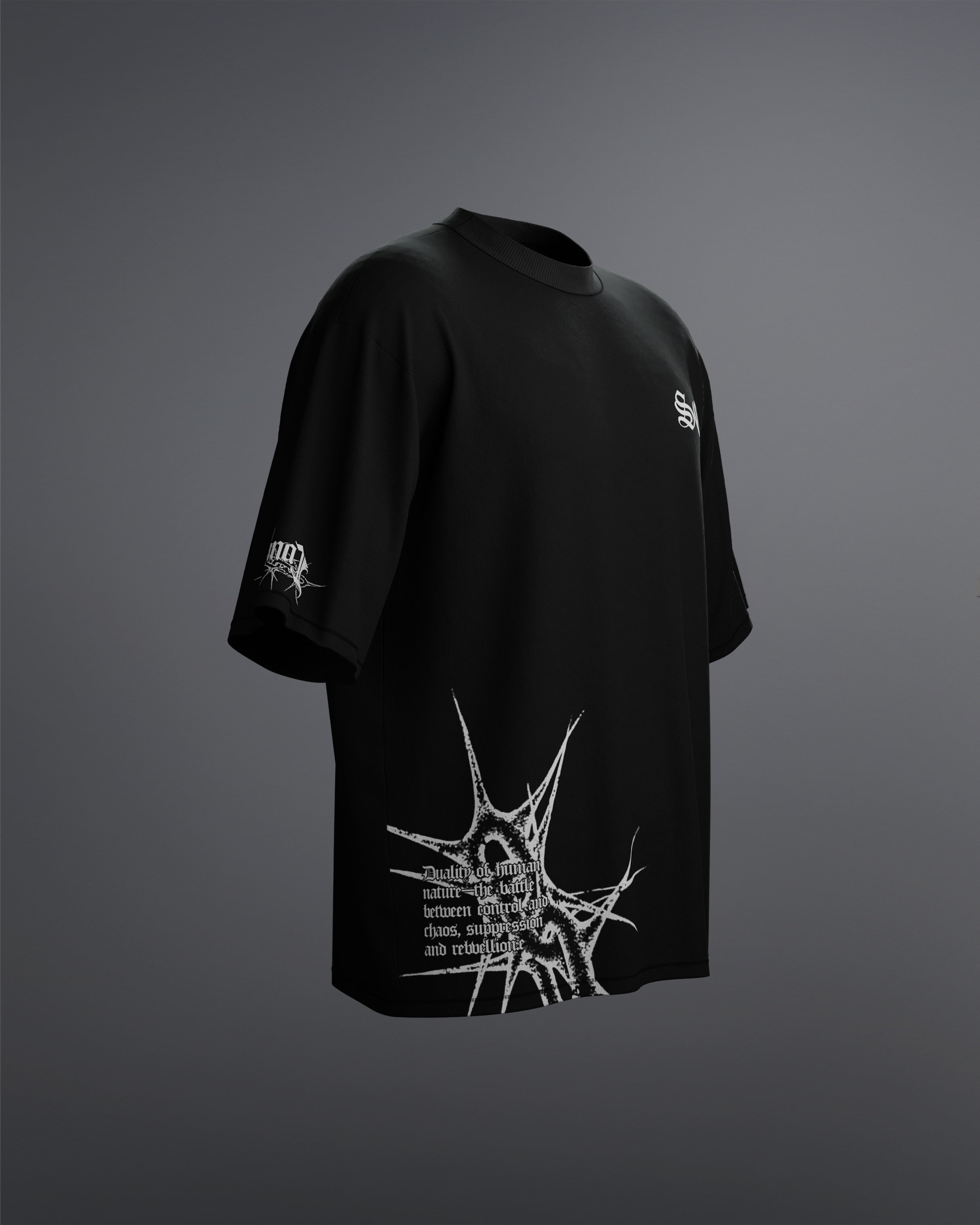Spiked Cage Tee [BLACK]