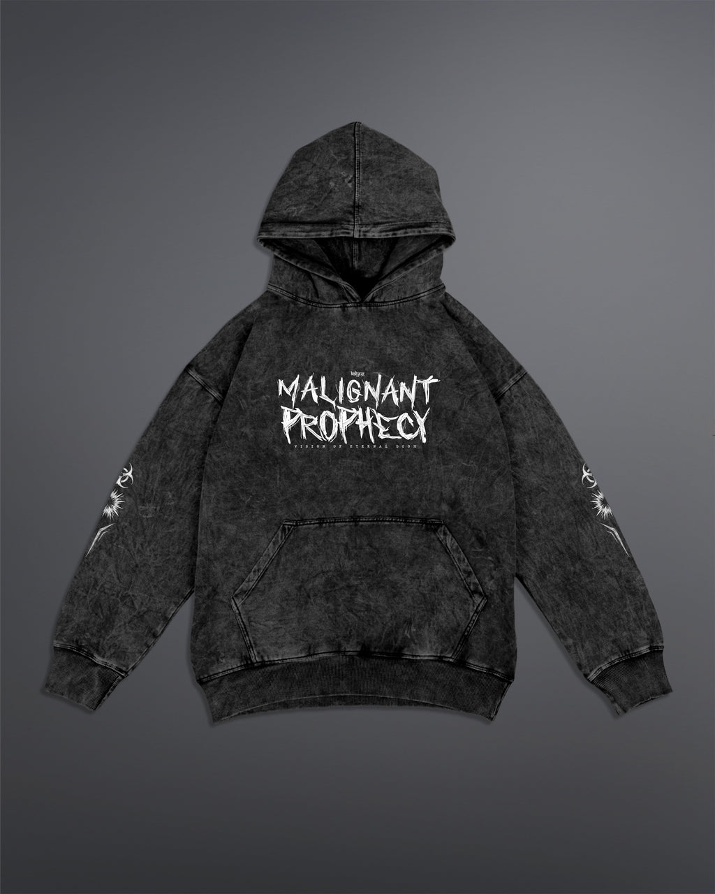 Malignant Prophecy Hoodie [ACID WASHED-SILENT ASH COLORWAY]