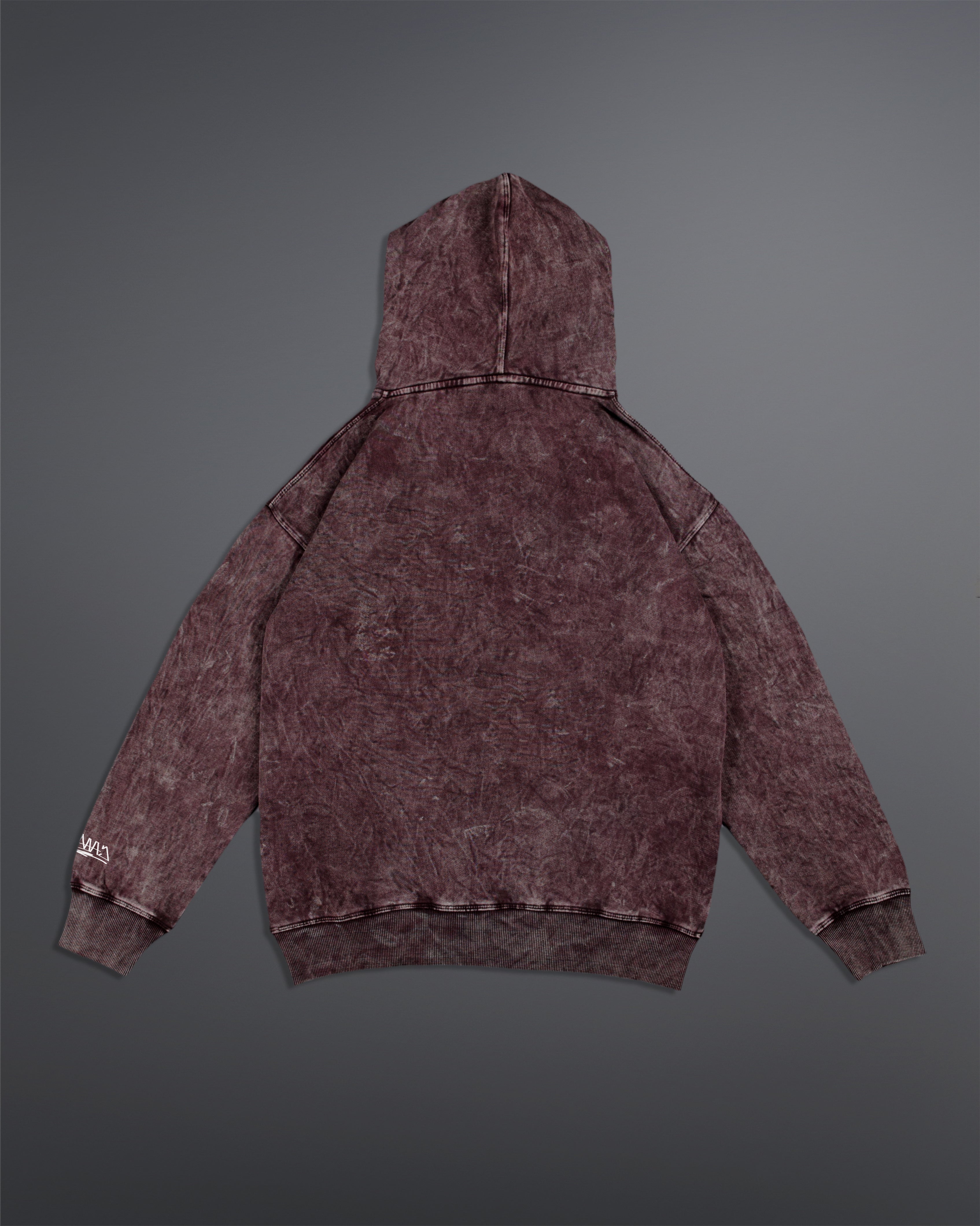 Acid washed hoodie [BLOOD STONE COLORWAY]