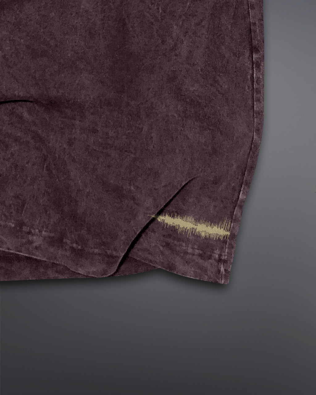 GRAVECHORD Oversized Tee [ACID WASHED-BLOODSTONE]