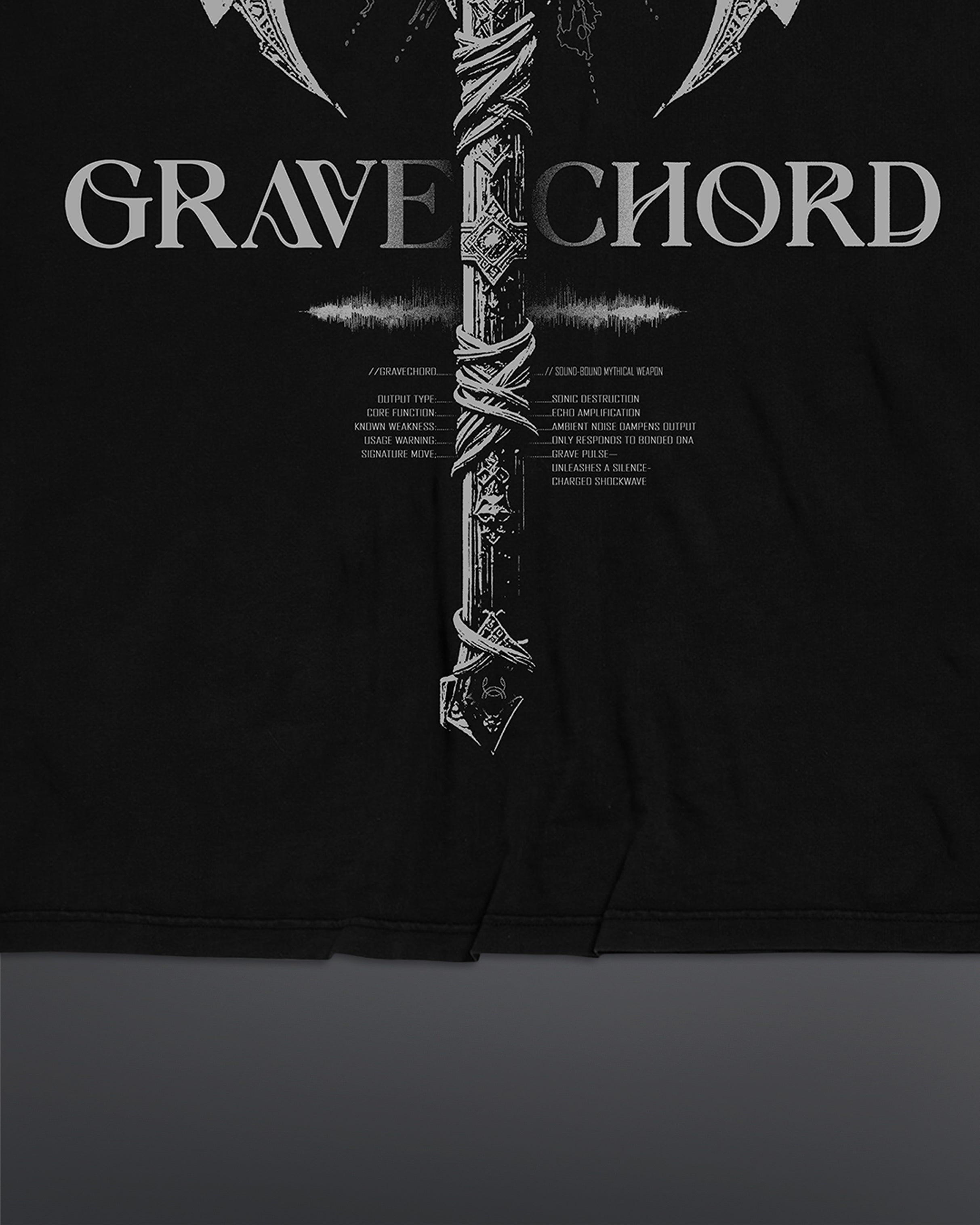 GRAVECHORD Oversized Tee [BLACK]