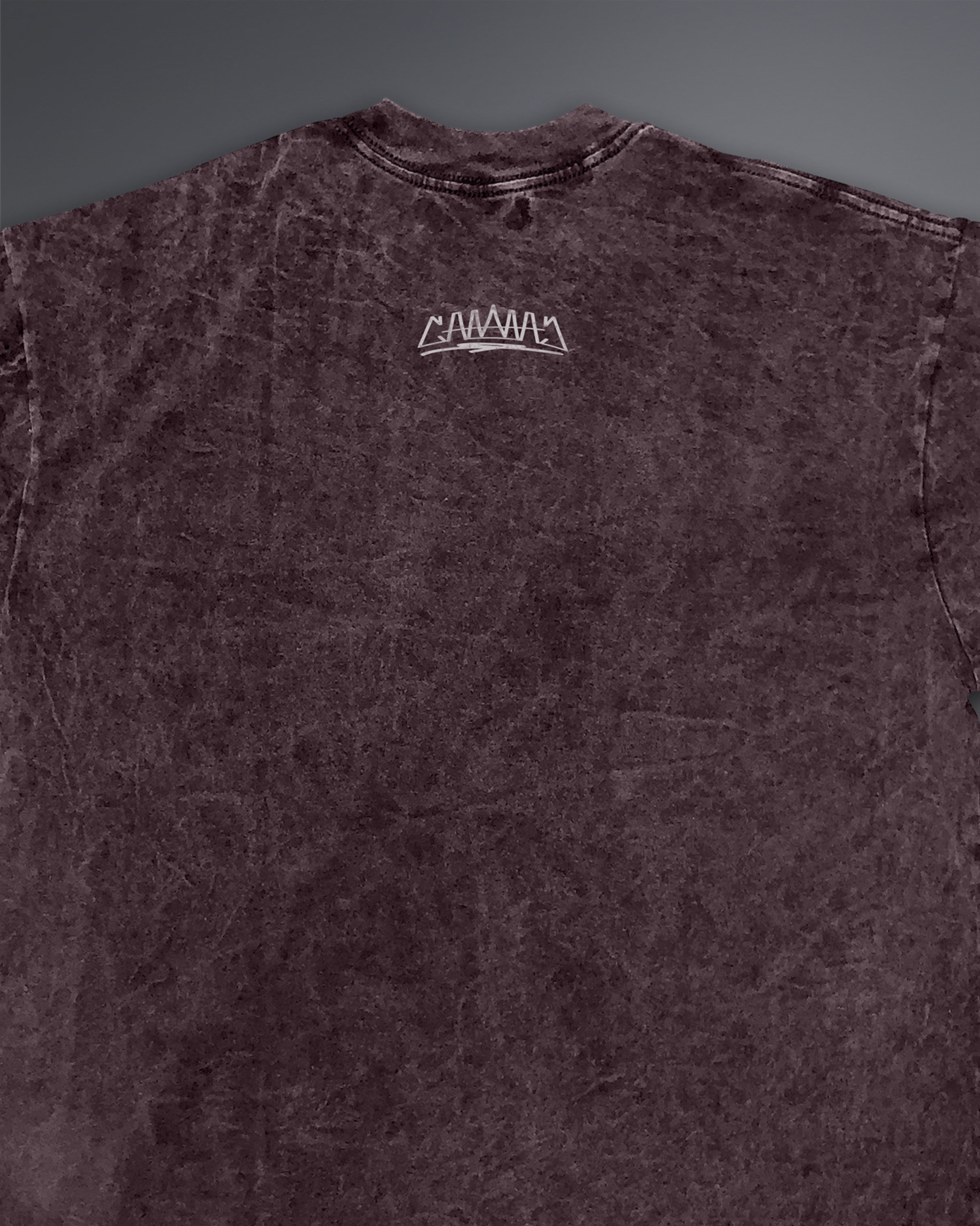 Acid Wash Oversized Tee [BLOODSTONE COLORWAY]