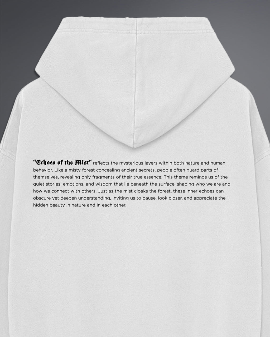 Echoes Of The Mist Oversized Hoodie [Off White]