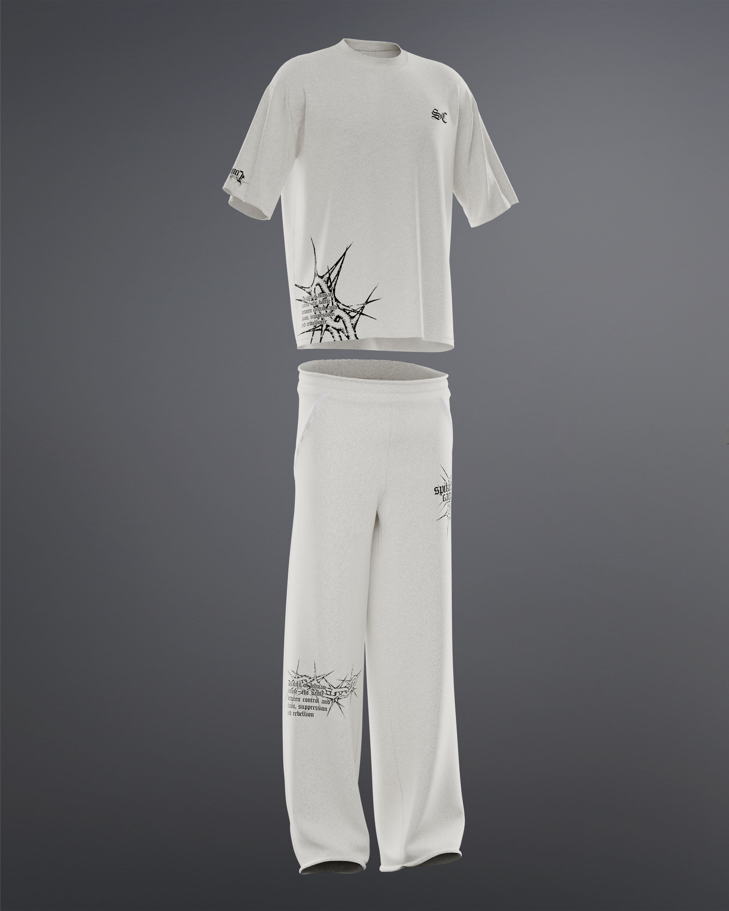 Spiked Cage Set [OFF-WHITE]