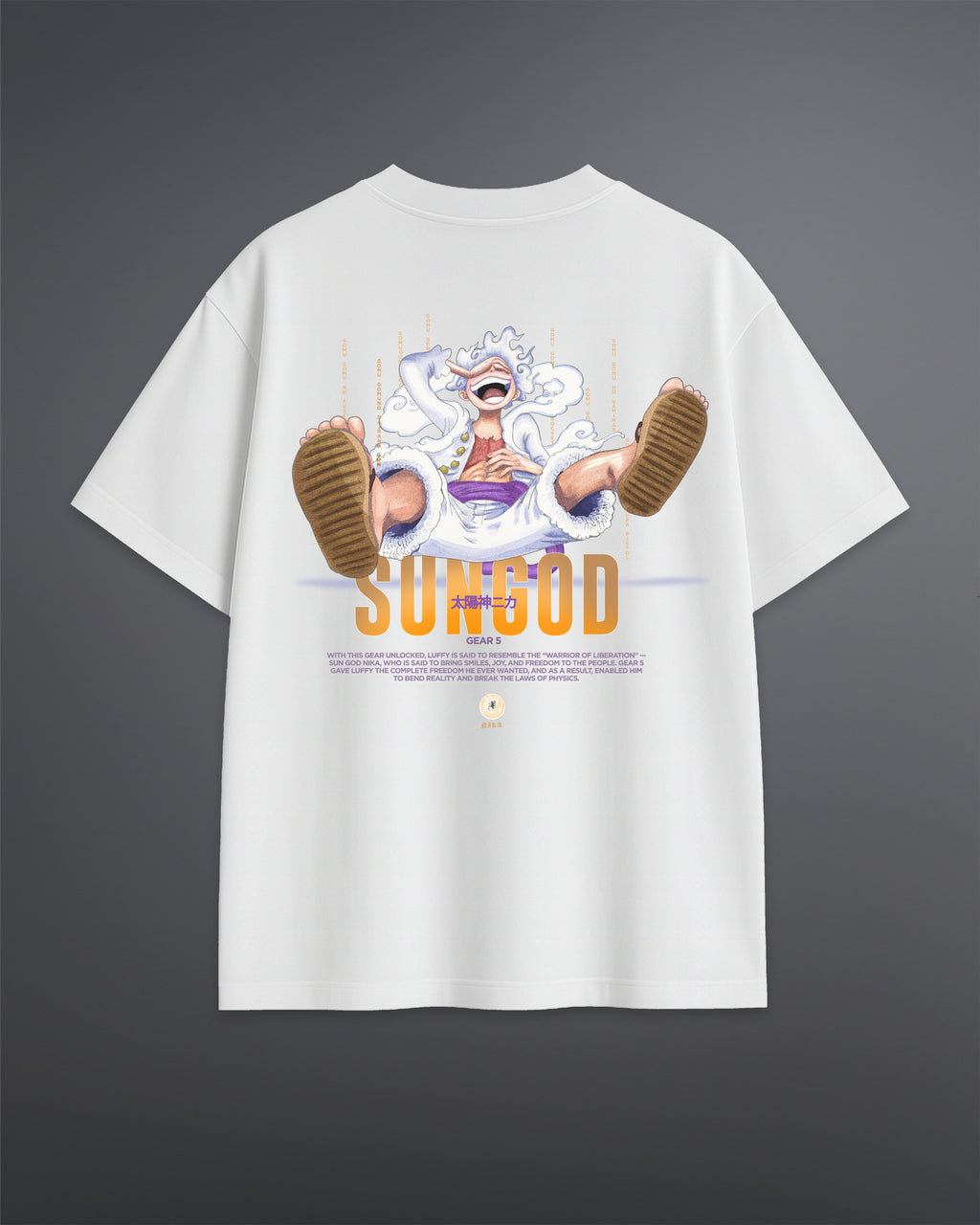 Sun God Luffy Oversized Tee
