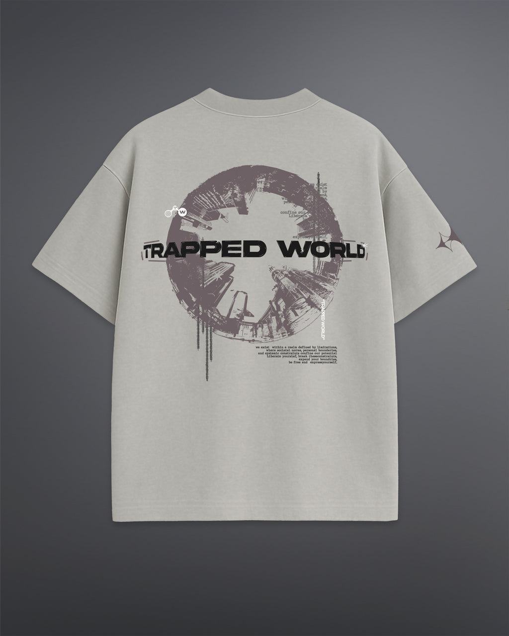Trapped World Oversized Tee
